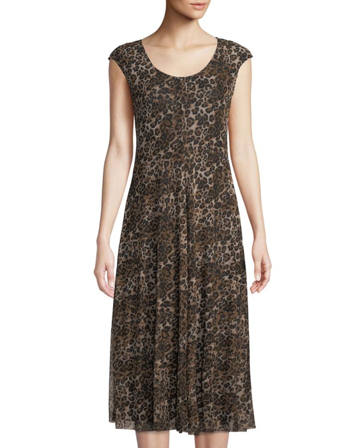 Leopard-print Mesh