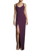 Echo Stretch-crepe Column Gown