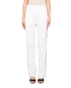 Logo Straight-leg Neoprene Jersey Track Pants