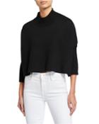Mock-neck Cropped