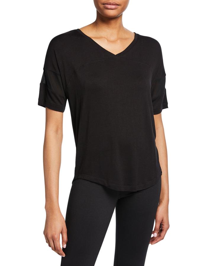 Varsity Performance T-shirt W/ Mesh-stripe
