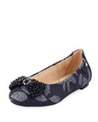 Cait Jewel-bow Brocade Ballet Flats