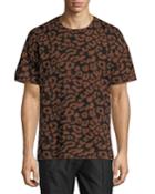 Leopard Jacquard Wool T-shirt