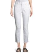 Alina Cropped Jeans W/ Frayed Hem