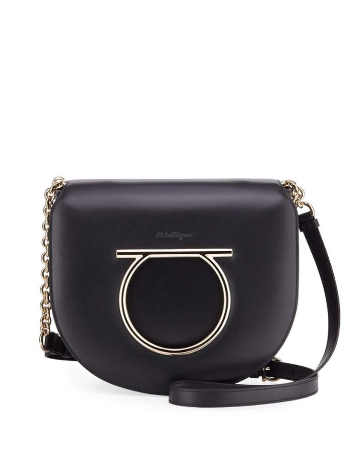 Gancini Mini Flap Crossbody Bag