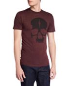 Men's Skull & Lightning Bolt Graphic Triblend Short-sleeve T-shirt
