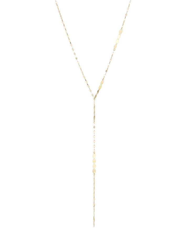 14k Gold Nude Remix Lariat Necklace