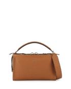 Lei Leather Satchel Bag, Brown