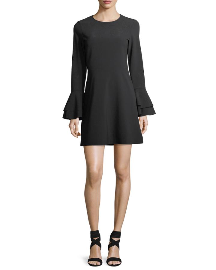 Orlando Jewel-neck Trumpet-sleeve