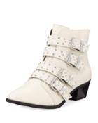 Hutton Studded Buckle Booties