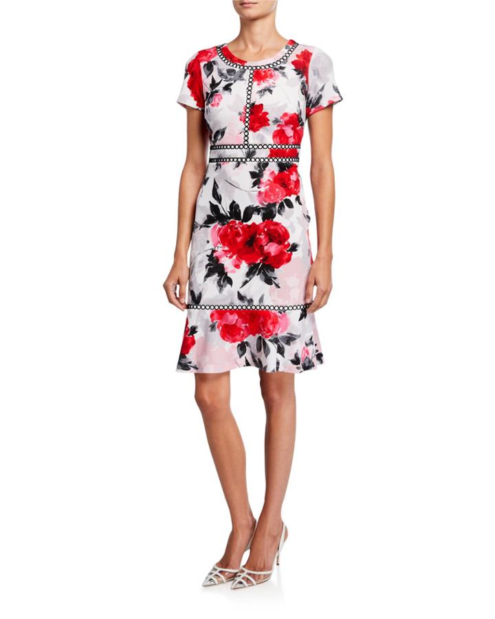 Floral-print Bullet Dress