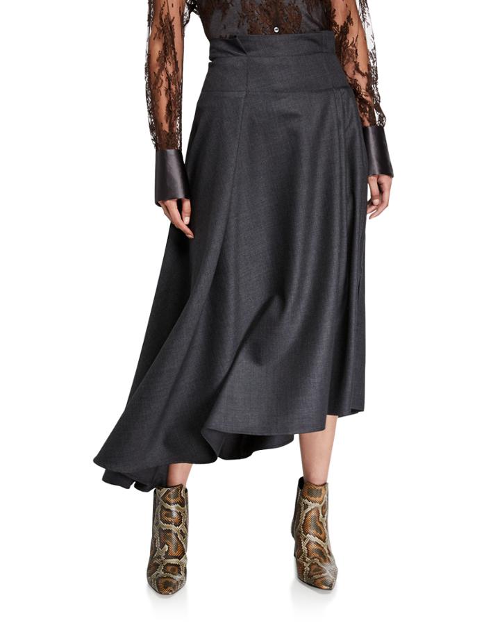 Grisaille Wool Asymmetric