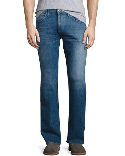 Clifton Boot-cut Denim Pants, Blue