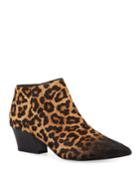 Lowe 2 Ombre Leopard-print Ankle Booties