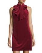 Tie Neck Velvet