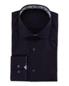 Contrast-faced Cotton Dress