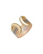 18k Tri-color Double-c Ring,