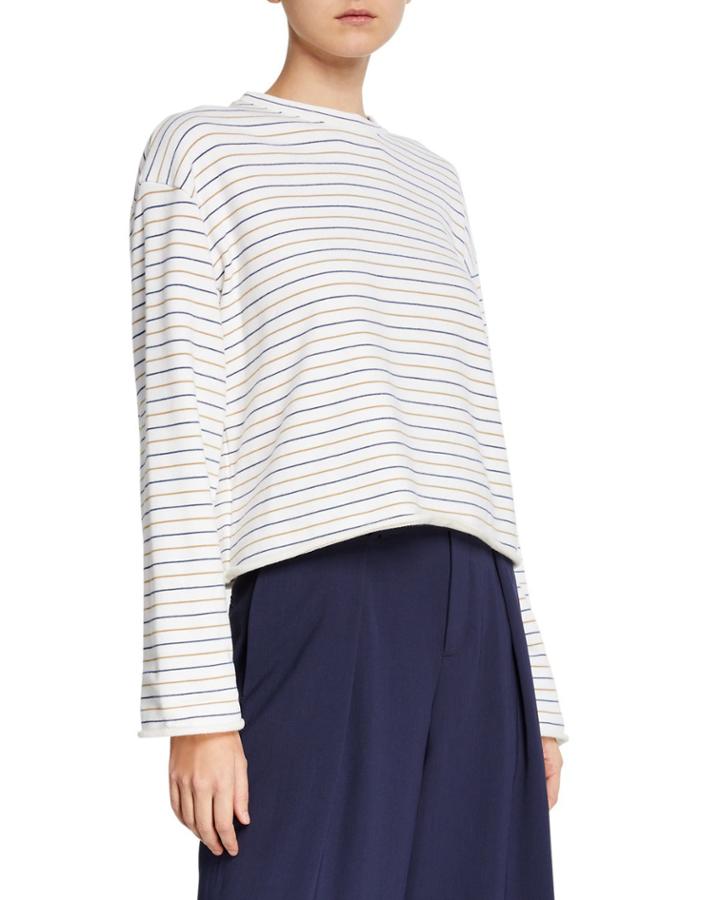 Tri-stripe Long-sleeve Pullover