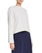 Tri-stripe Long-sleeve Pullover