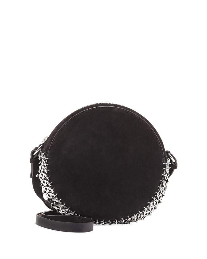 14#02 Suede Circle Bag, Black