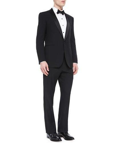 Basic Shawl-collar Tuxedo, Black