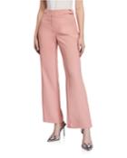 Fly-front Trousers With O-ring Belt