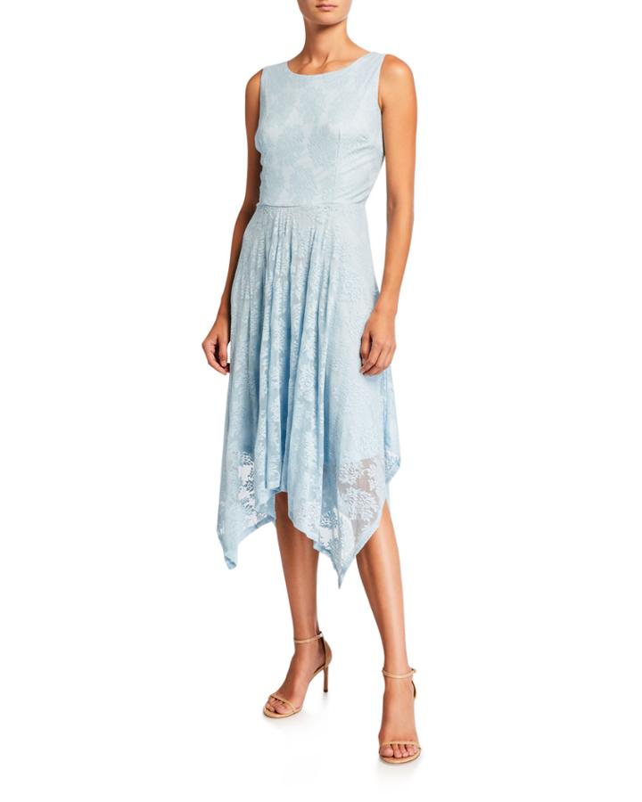 Floral Lace Handkerchief Dress