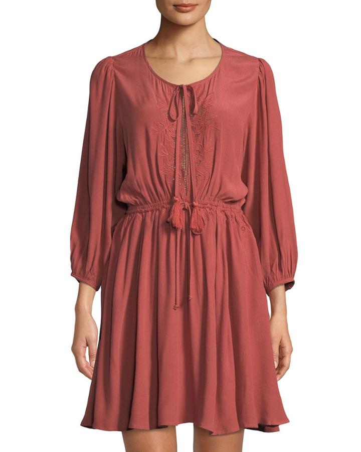 Constance Drawstring-waist Dress