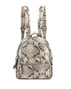 Avery Snake-print Leather Backpack