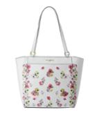 Willow Printed Leather Tote Bag