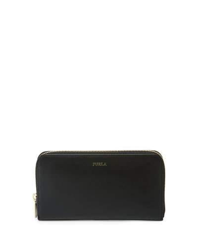 Simplicity Xl Zip-around Wallet, Onyx