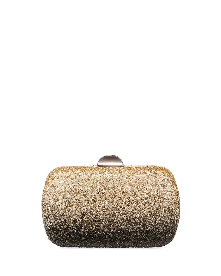 Oval Ombre-glittered Chain-strap