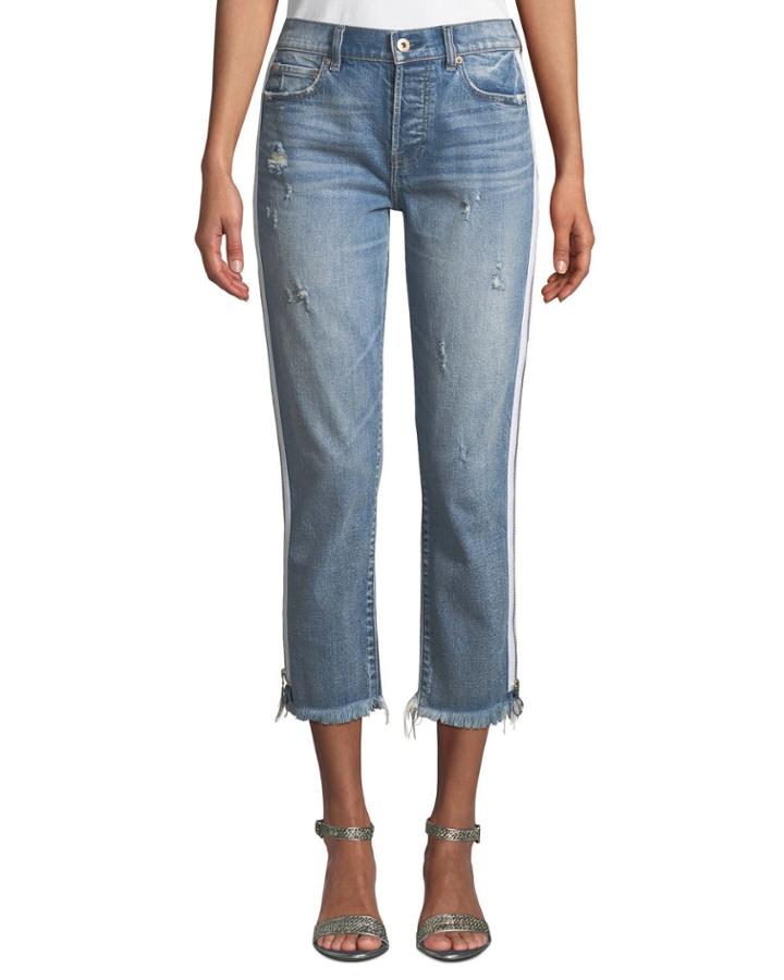 Charlie High-rise Side-zipper Jeans