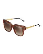 Rhapsody Square Combo Sunglasses, Brown