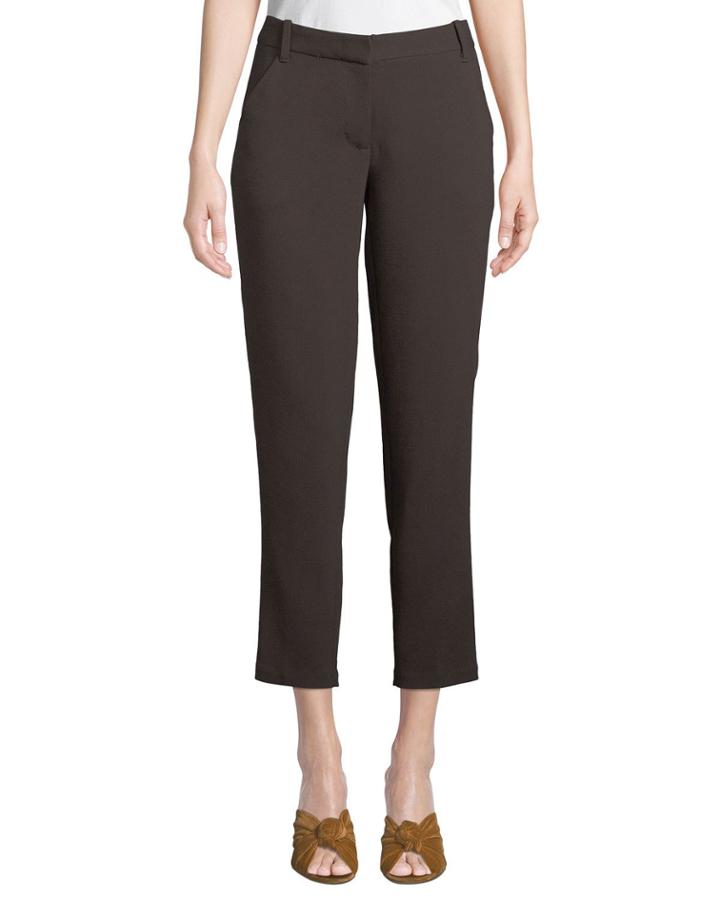 Stretch-crepe Ankle Trousers