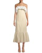 Allegra Ruched Strapless A-line