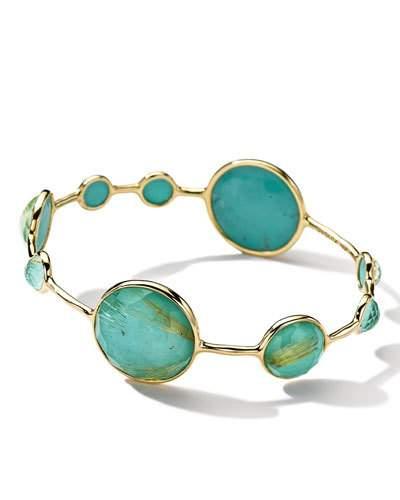Rock Candy Lollipop 18k Quartz & Pyrite Doublet Bangle