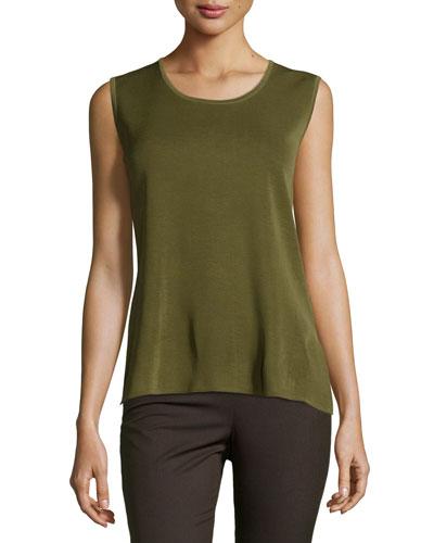 Scoop-neck Knit Tank,