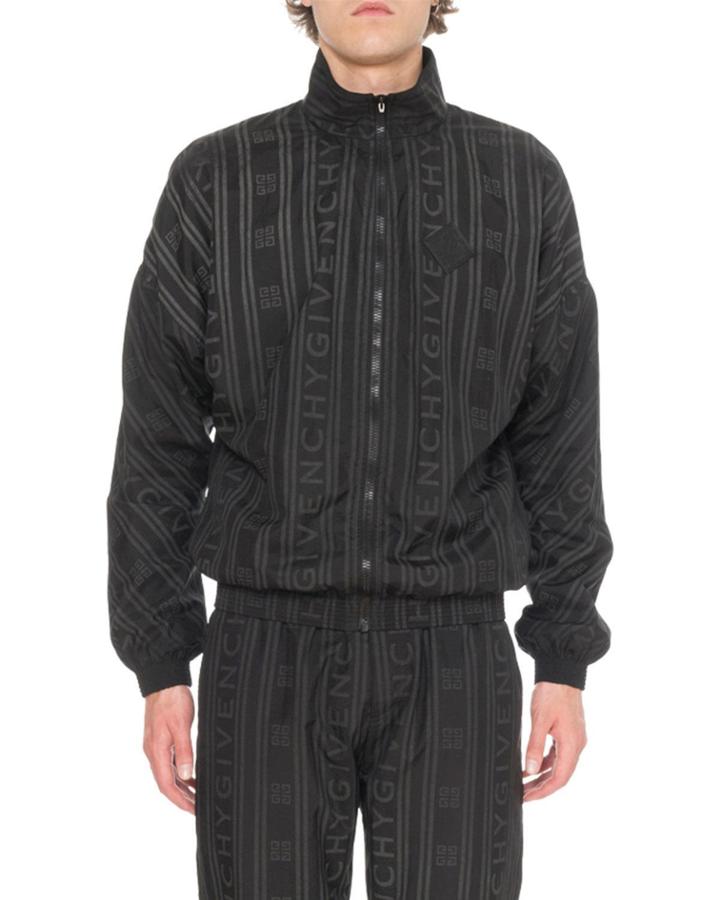 Men's Stripe Logo Track Jacket
