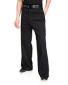 Men's Wide-leg Wool Trousers