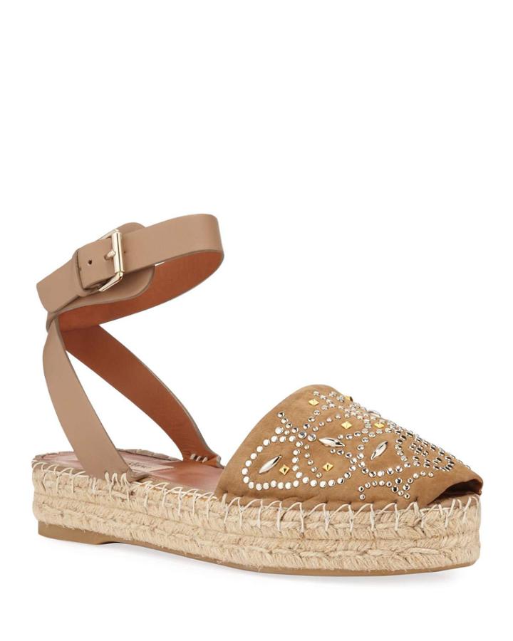 Studded Double Espadrille Flats
