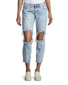 Free Birds Low-rise Capri Jean,