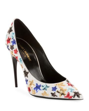 Palace Star Sequined High-heel Pumps