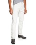 Men's Tapered-fit Jeans, White