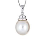 14k White Gold 12mm South Sea Pearl Necklace