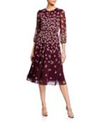Floral Chiffon Fit-&-flare