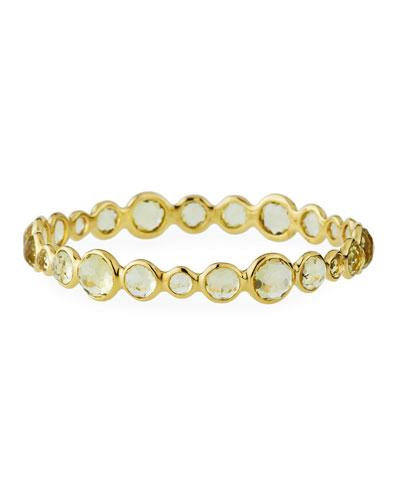 Lollipop 18k Dark Green Citrine Bangle
