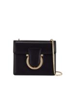 Gancini Leather Chain Flap