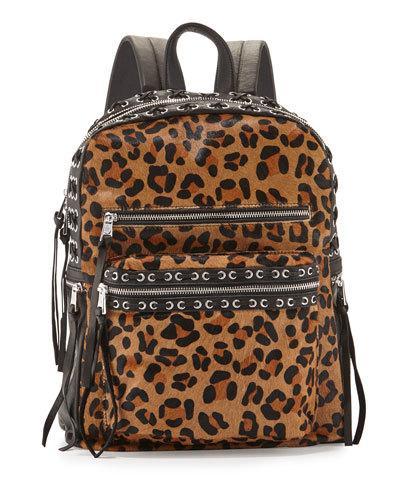 Billy Leopard-print Laced Backpack,