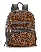 Billy Leopard-print Laced Backpack,